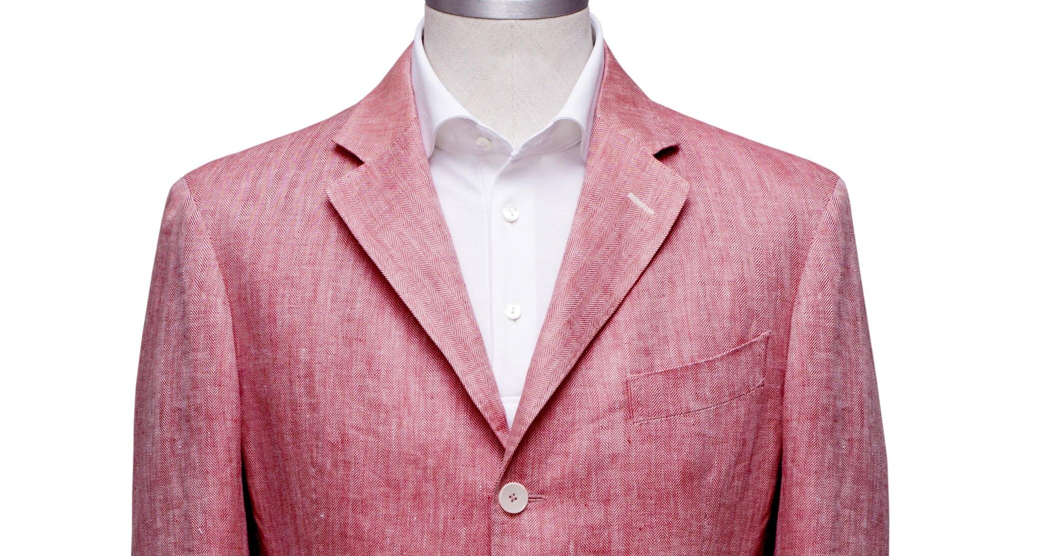 Linen Jacket red